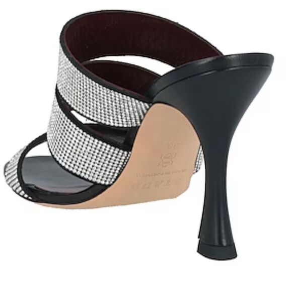 2 NIB 595.00 STAUD
Women's Sonny Rhinestone High Heel Mules 36.5 - Picture 4 of 10